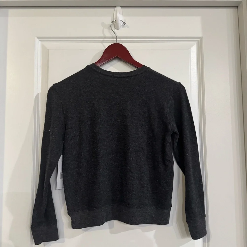 Spiritual Gangster Savasana Sun Girls Crew Neck Pullover Sweatshirt in Grey